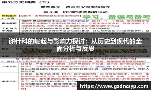 333体育谢什科的崛起与影响力探讨：从历史到现代的全面分析与反思